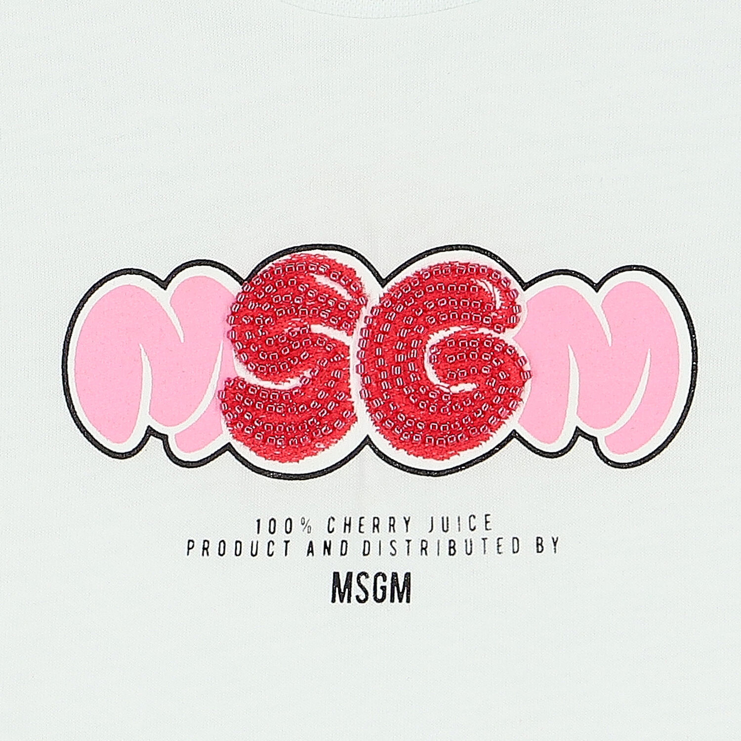 طقم شورت بالشعار باللون الأبيض للبنات, 1, hi-res