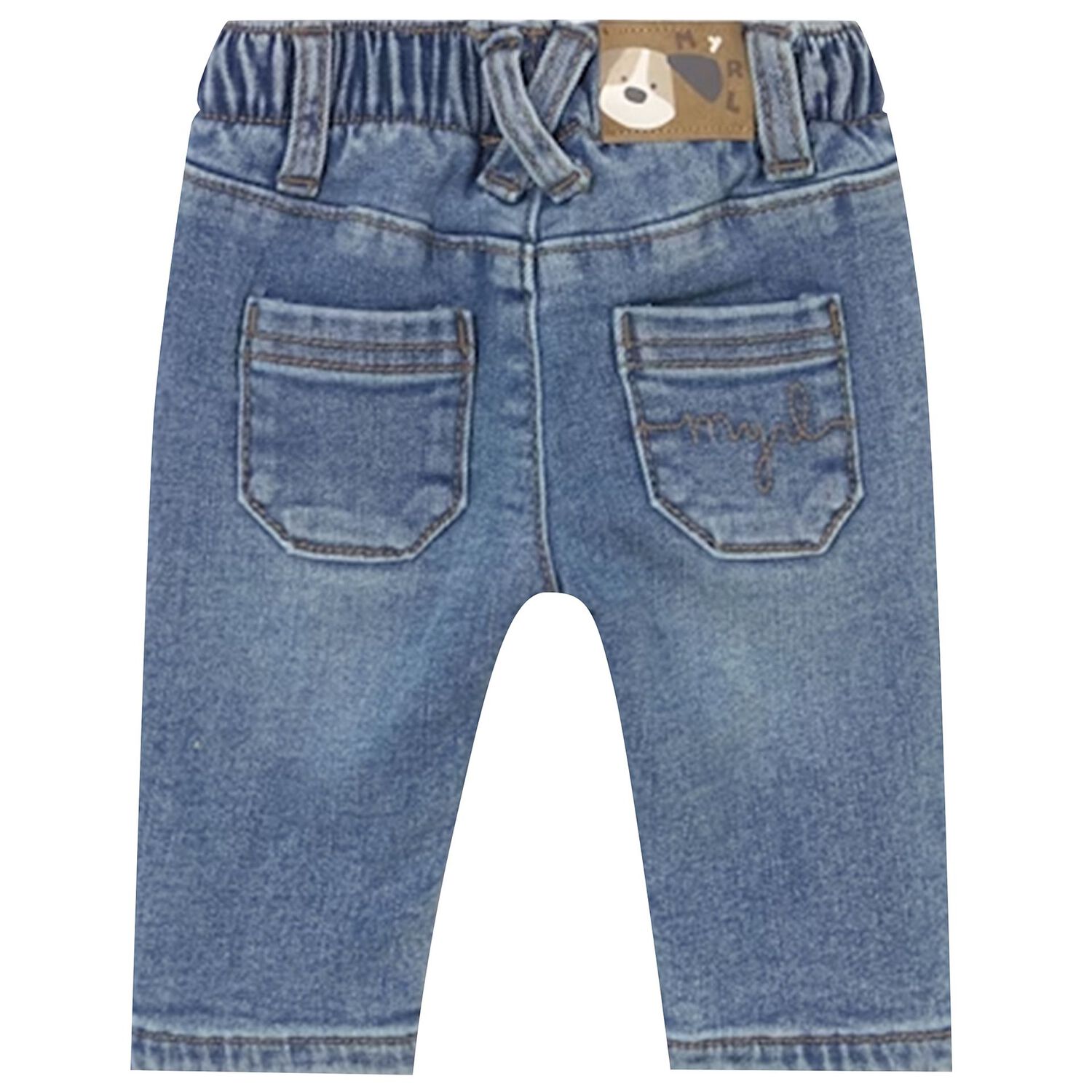 Baby Boys Blue Denim Jeans, 1, hi-res image number null