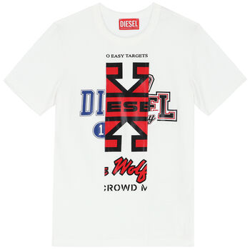 Boys White Logo T-Shirt