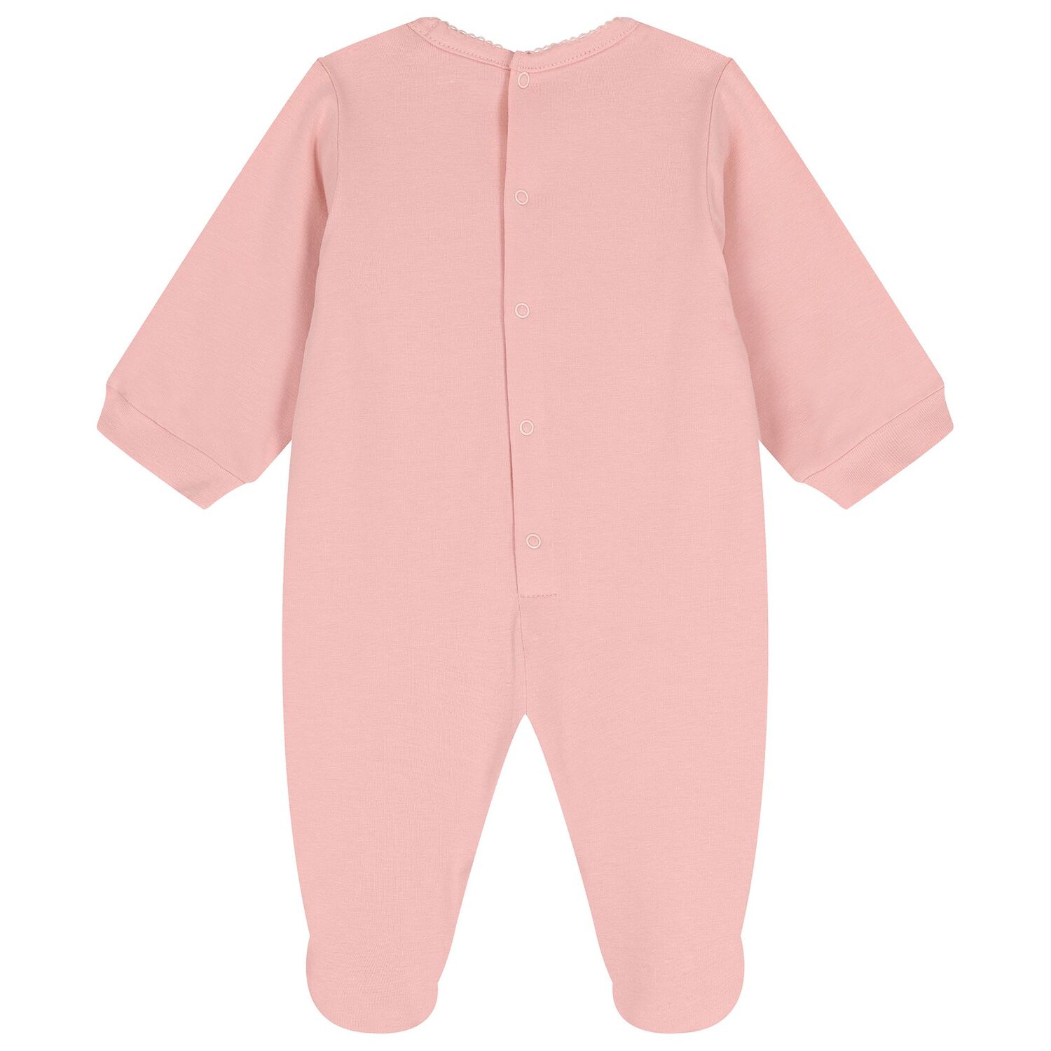 Baby Girls Pink Logo Babygrow, 2, hi-res
