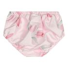 Baby Girls Pink Floral Satin Dress Set, 1, hi-res