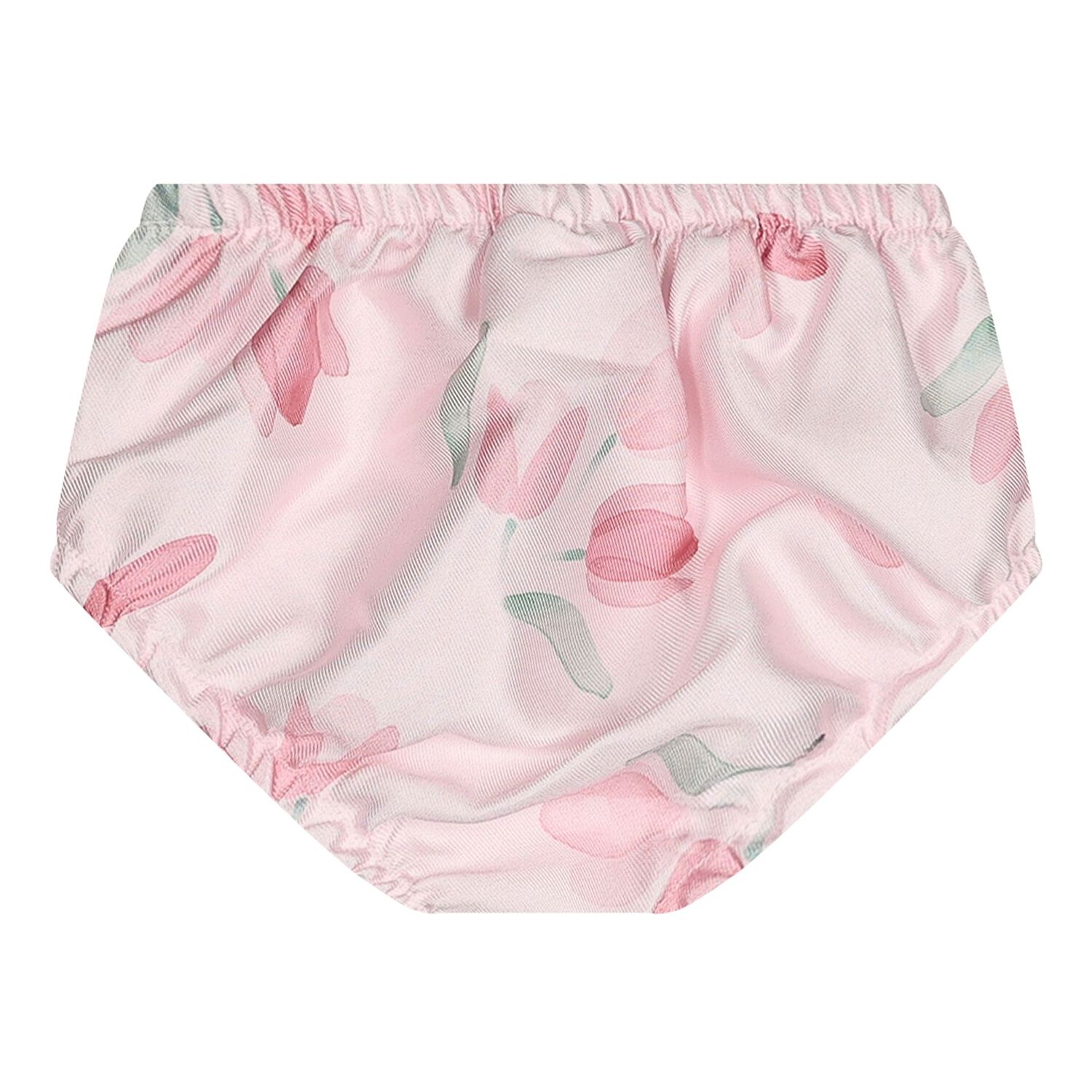 Baby Girls Pink Floral Satin Dress Set, 1, hi-res