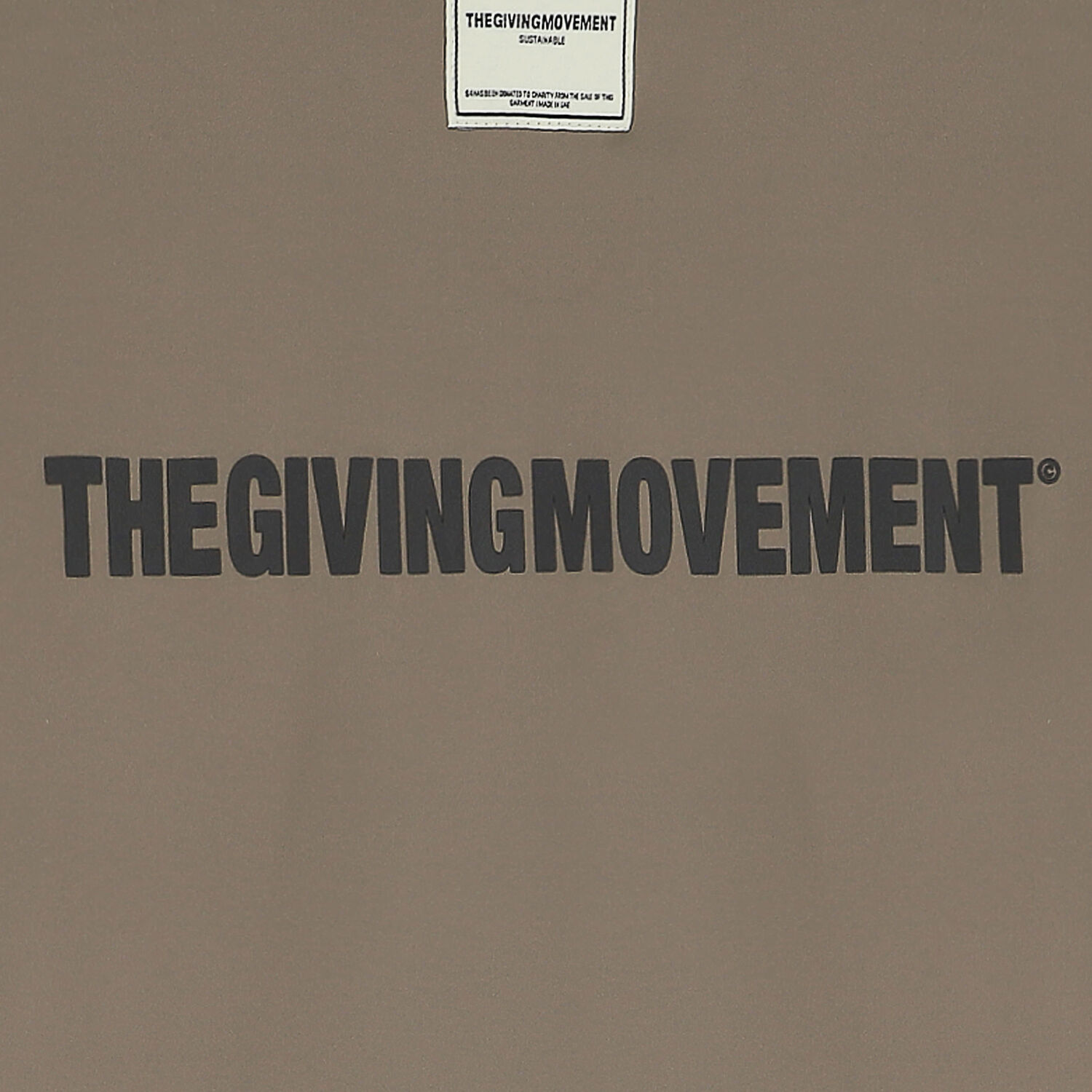 تيشيرت بالشعار باللون البيج بقصة واسعة, 3, hi-res