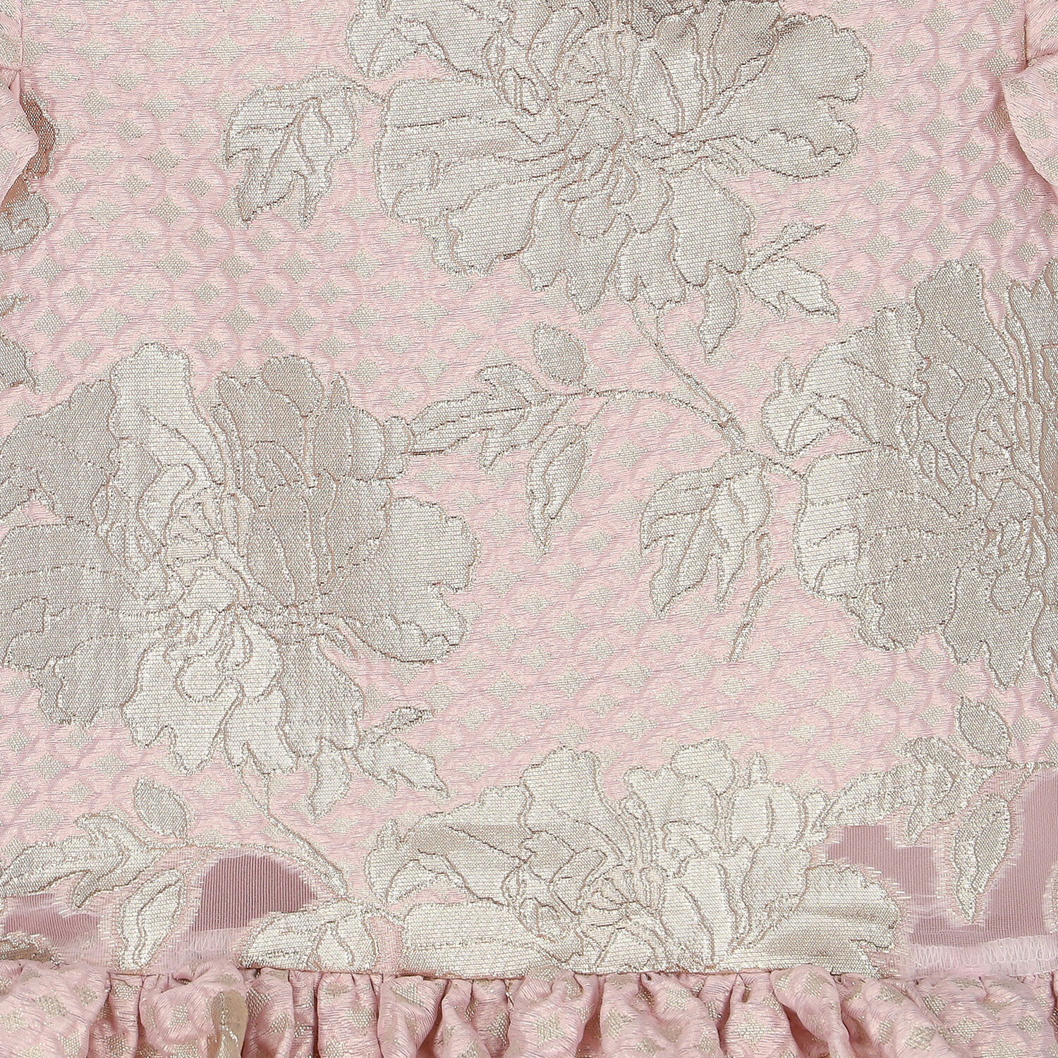 فستان عيد بأورجانزا باللون الوردي والذهبي, 1, hi-res image number null