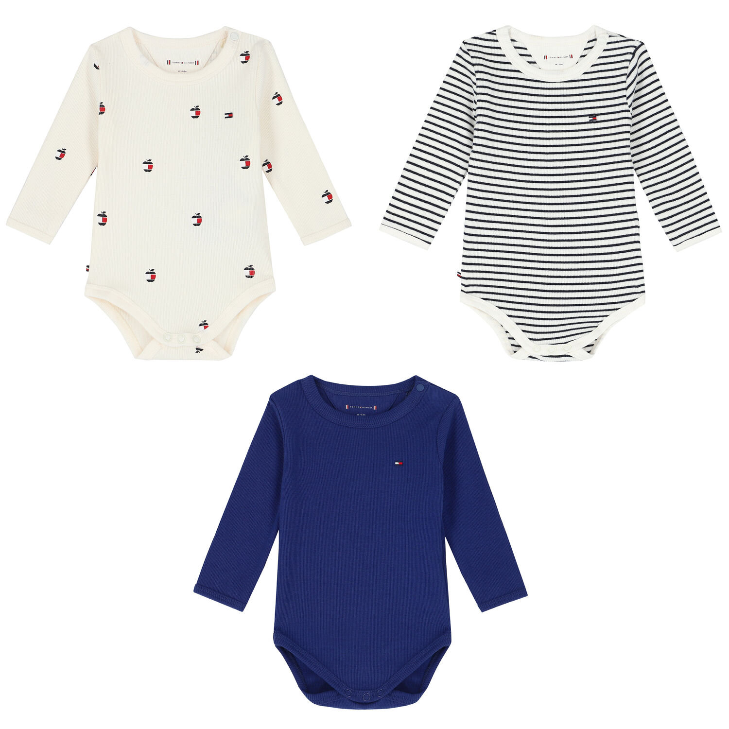 بودى سوت بالشعار متعددة الالوان للاولاد (3 قطع), 1, hi-res