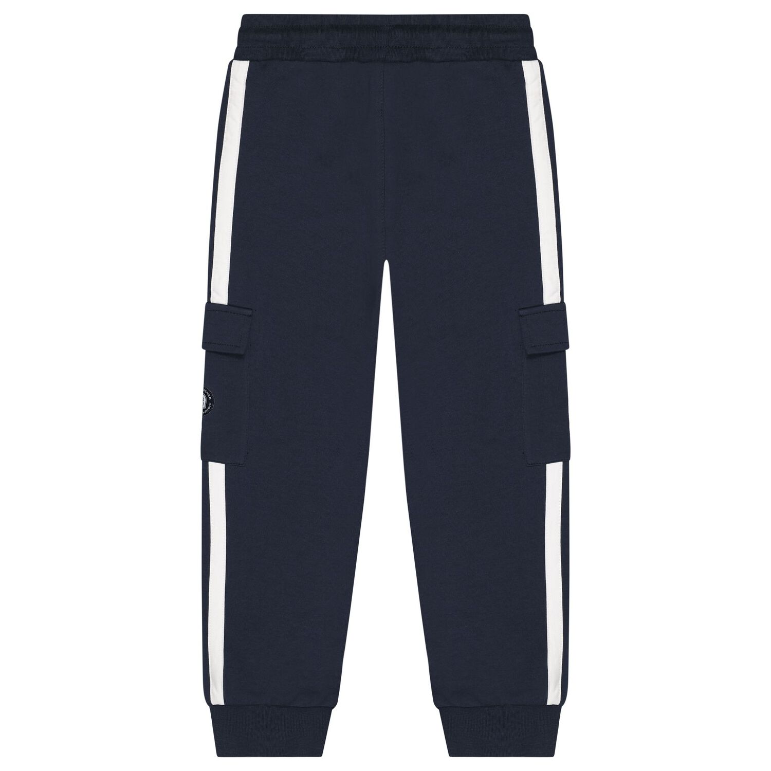 Boys Navy Blue Logo Joggers, 2, hi-res