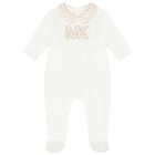 Baby Girls Ivory Logo Babygrow Gift Set, 1, hi-res