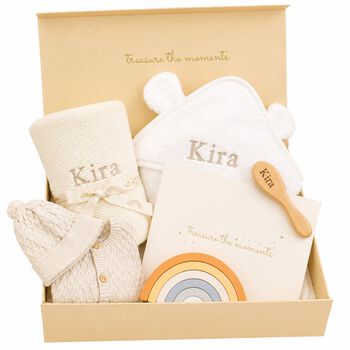 Ivory Personalised Ultimate Baby Gift Set