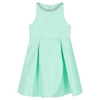 Girls Mint Green Sleeveless Dress