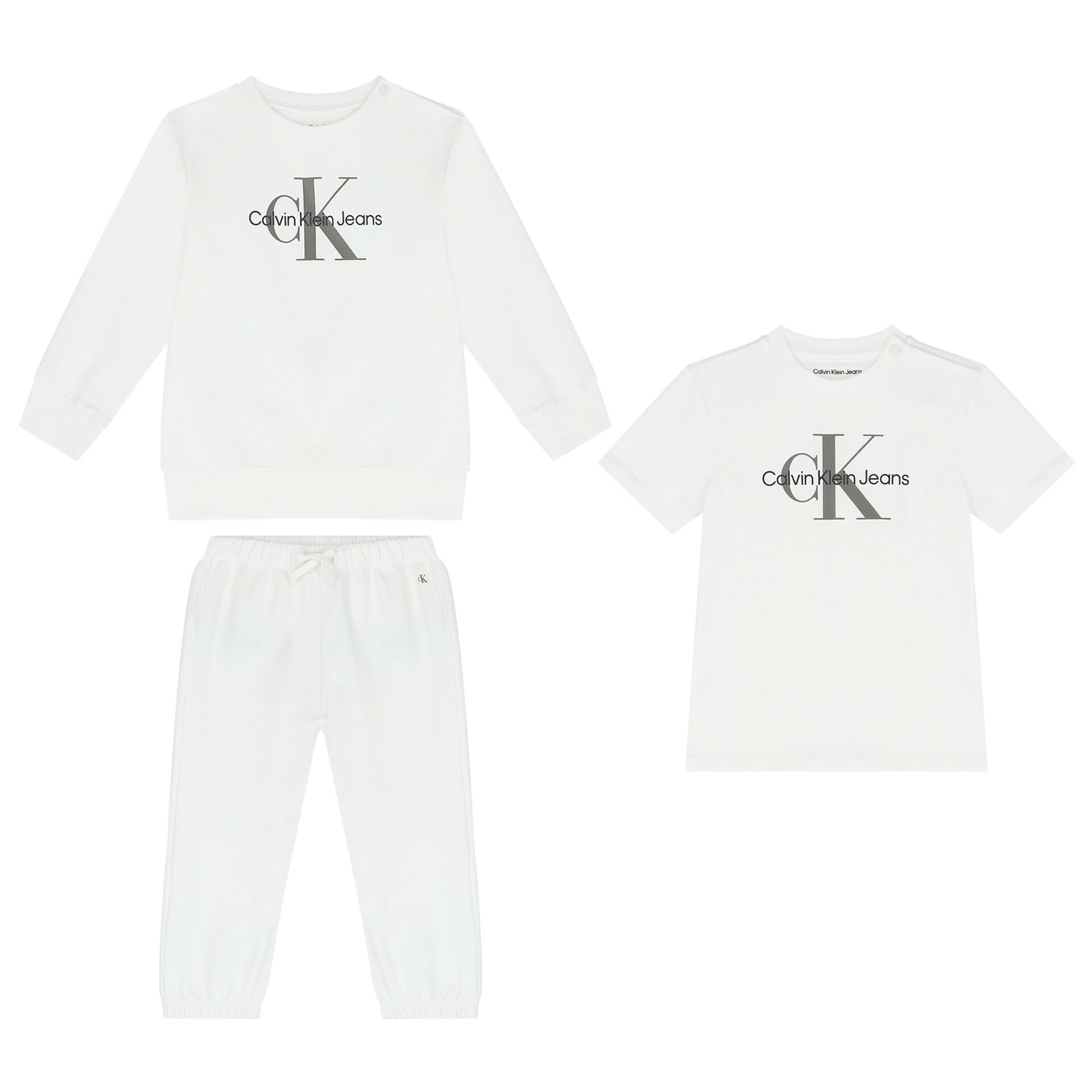 Calvin klein white tracksuit store