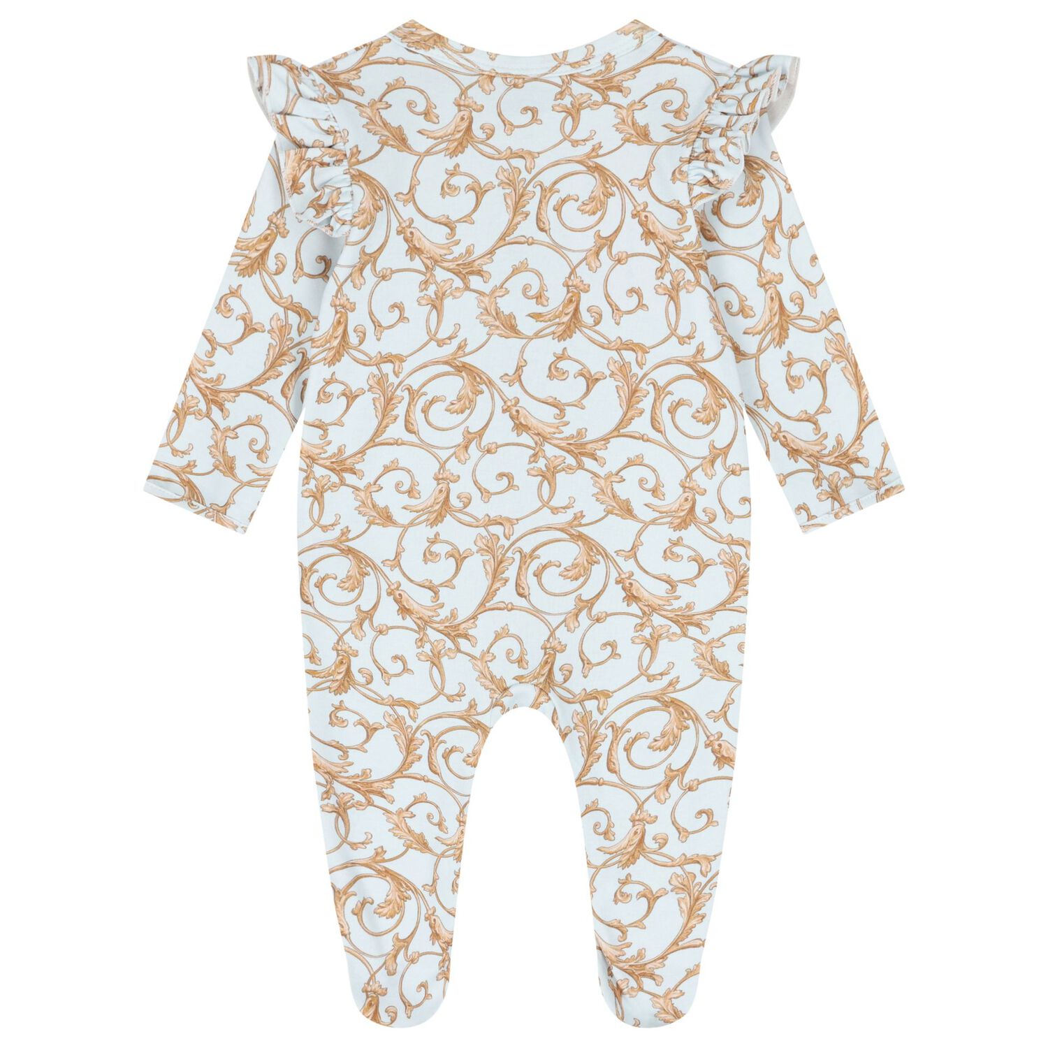 Baby Girls Blue & Gold Babygrow Gift Set, 1, hi-res