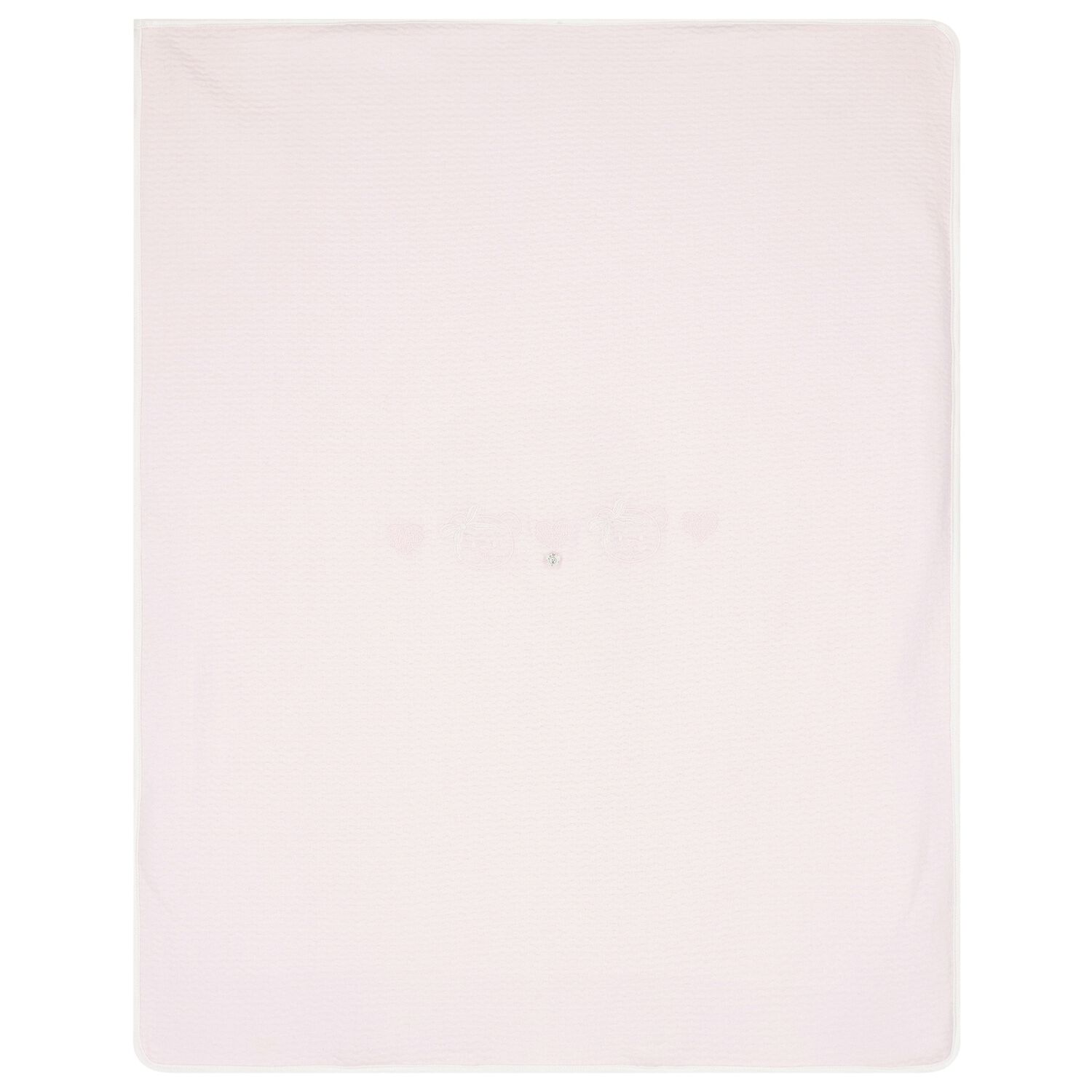 Baby Girls Pink Teddy Bear & Heart Blanket, 1, hi-res image number null