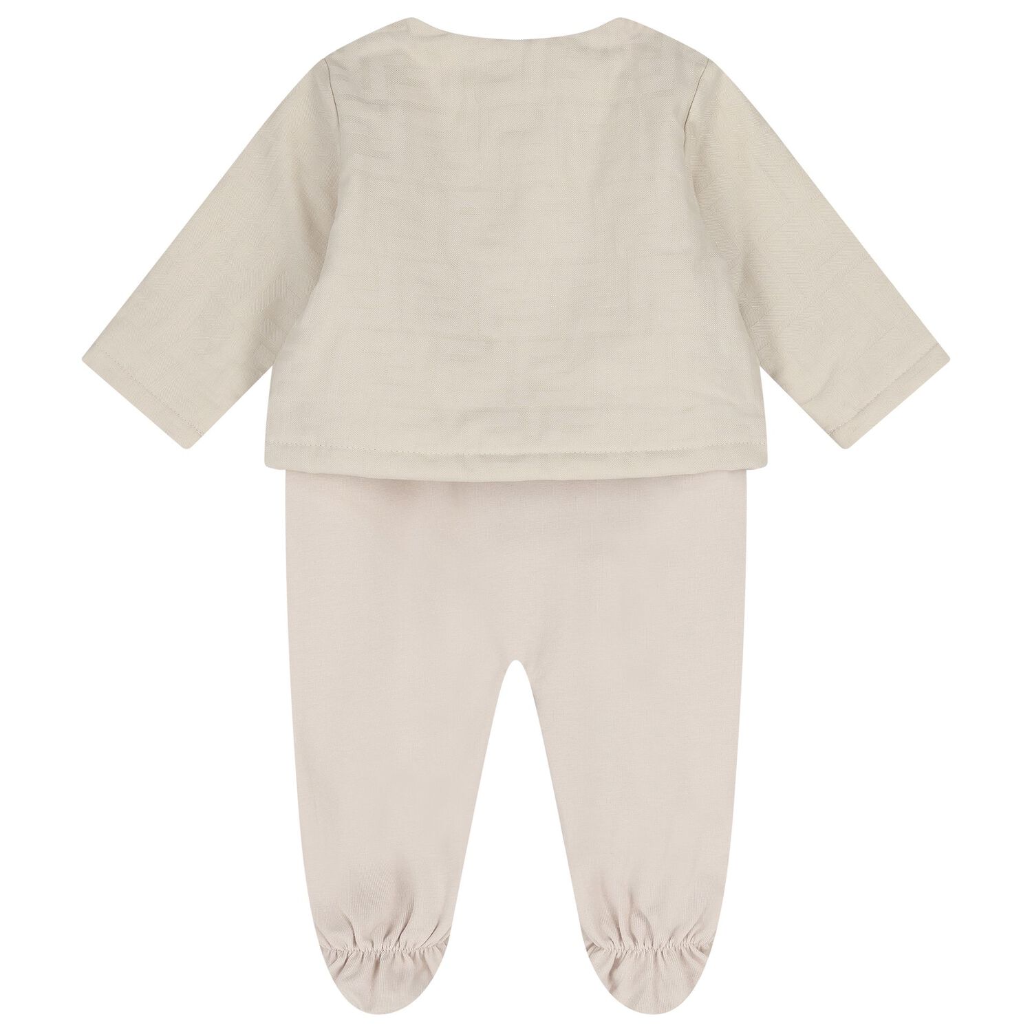 Beige Logo Babygrow Gift Set, 1, hi-res