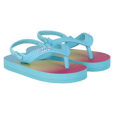 Younger Girls Multi-Colored Flip Flops
