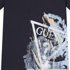 Boys Black Logo T-Shirt, 4, hi-res