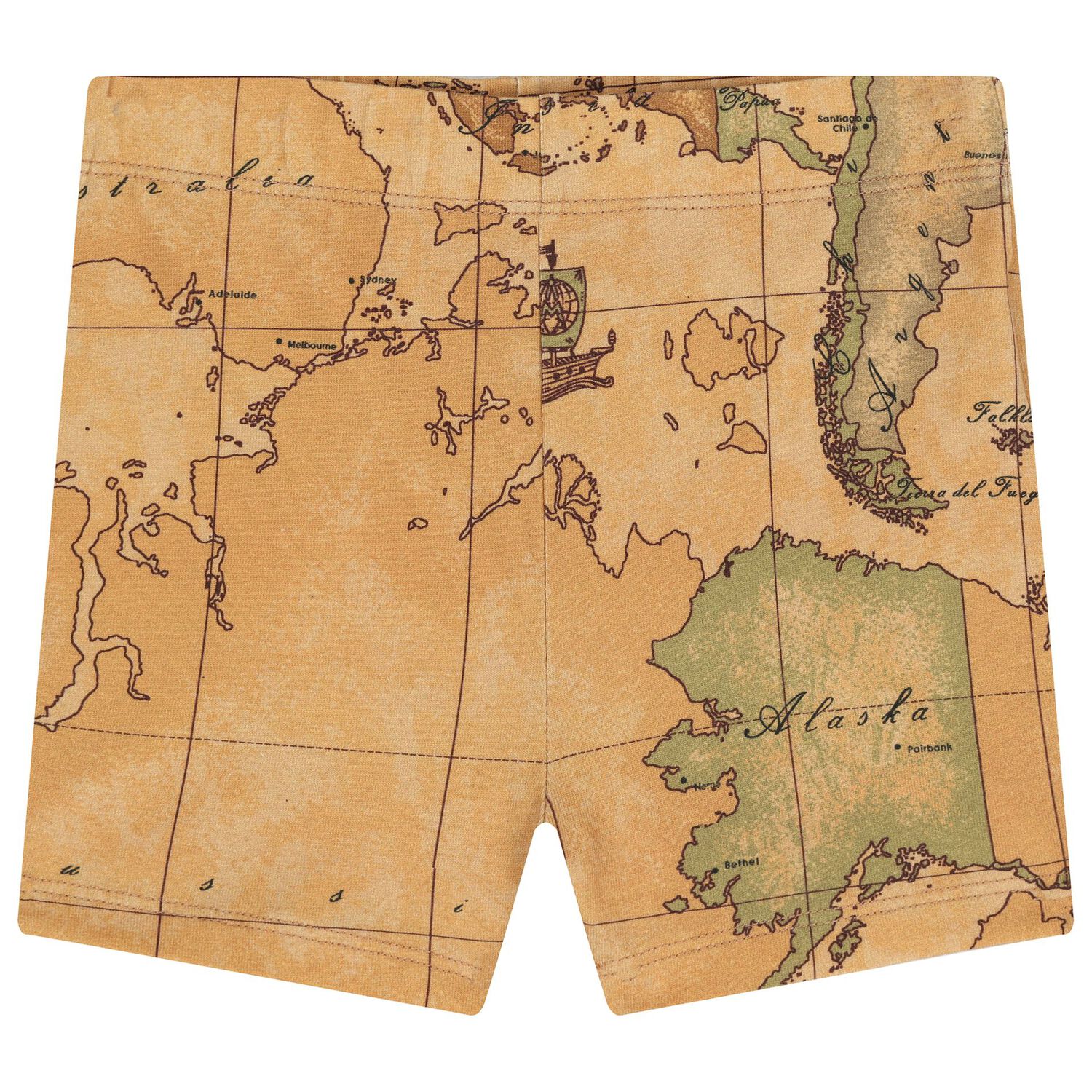 White & Beige Geo Map Babygrow Gift Set, 2, hi-res