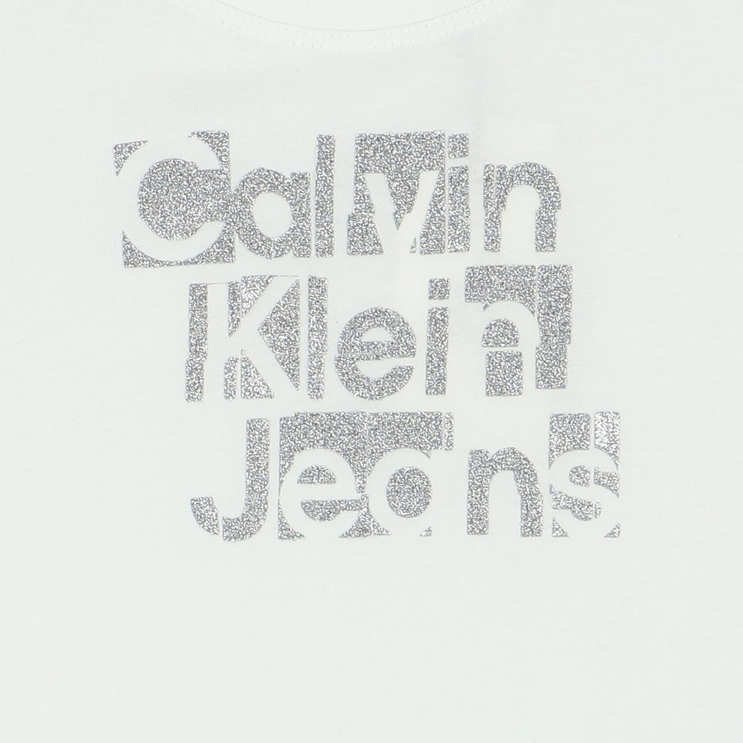 تيشيرت بنات بالشعار باللون الأبيض, 2, hi-res