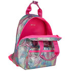 Girls Multi-Colored Glitter Logo Backpack, 1, hi-res