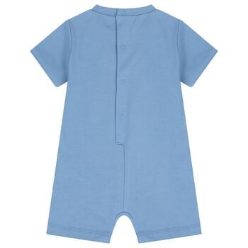 Baby Boys Blue Bunny Romper