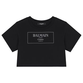 Girls Black Logo T-Shirt