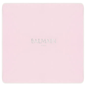 Baby Girls Pink & White Logo Baby Blanket