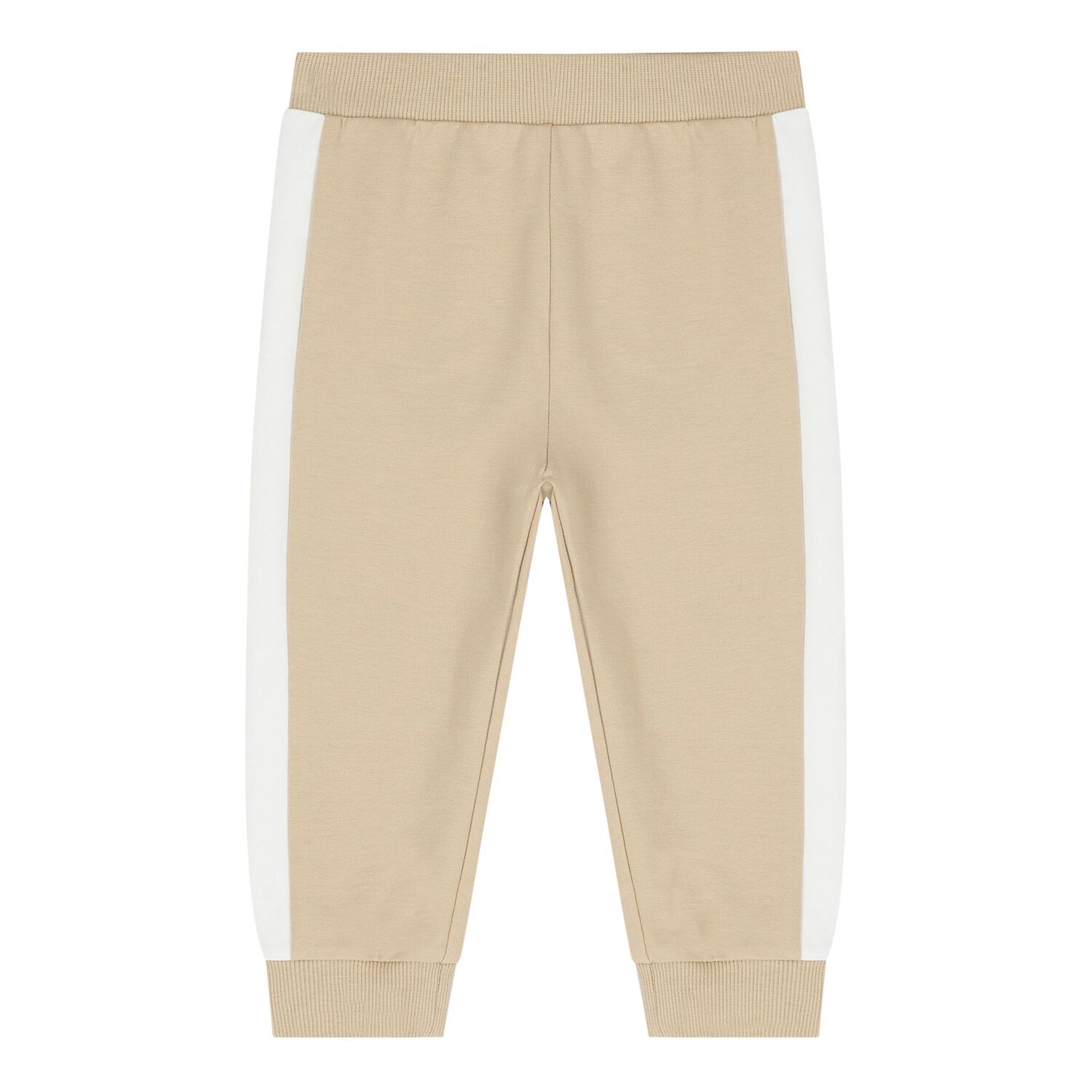 Baby Boys Beige Logo Hooded Tracksuit Gift Set, 1, hi-res