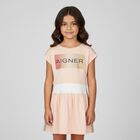 Girls Pink & White 2 Piece Dress Set , 1, hi-res