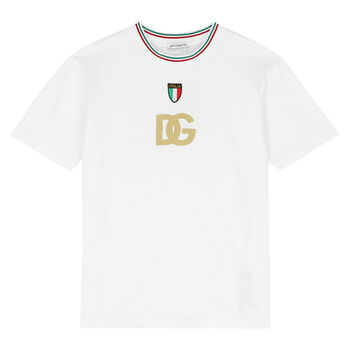 Boys White Logo T-Shirt