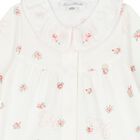 Baby Girls Ivory Floral Babygrow, 1, hi-res