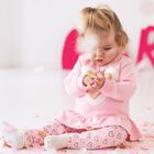 طقم بنات ليغنز بطبعة القلب باللون الوردي, 1, hi-res