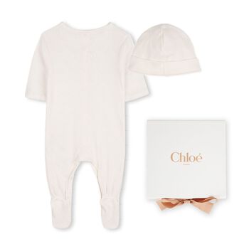 Baby Girls Ivory Babygrow Gift Set