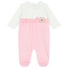 Baby Girls White Babygrows ( 2-Pack ), 1, hi-res