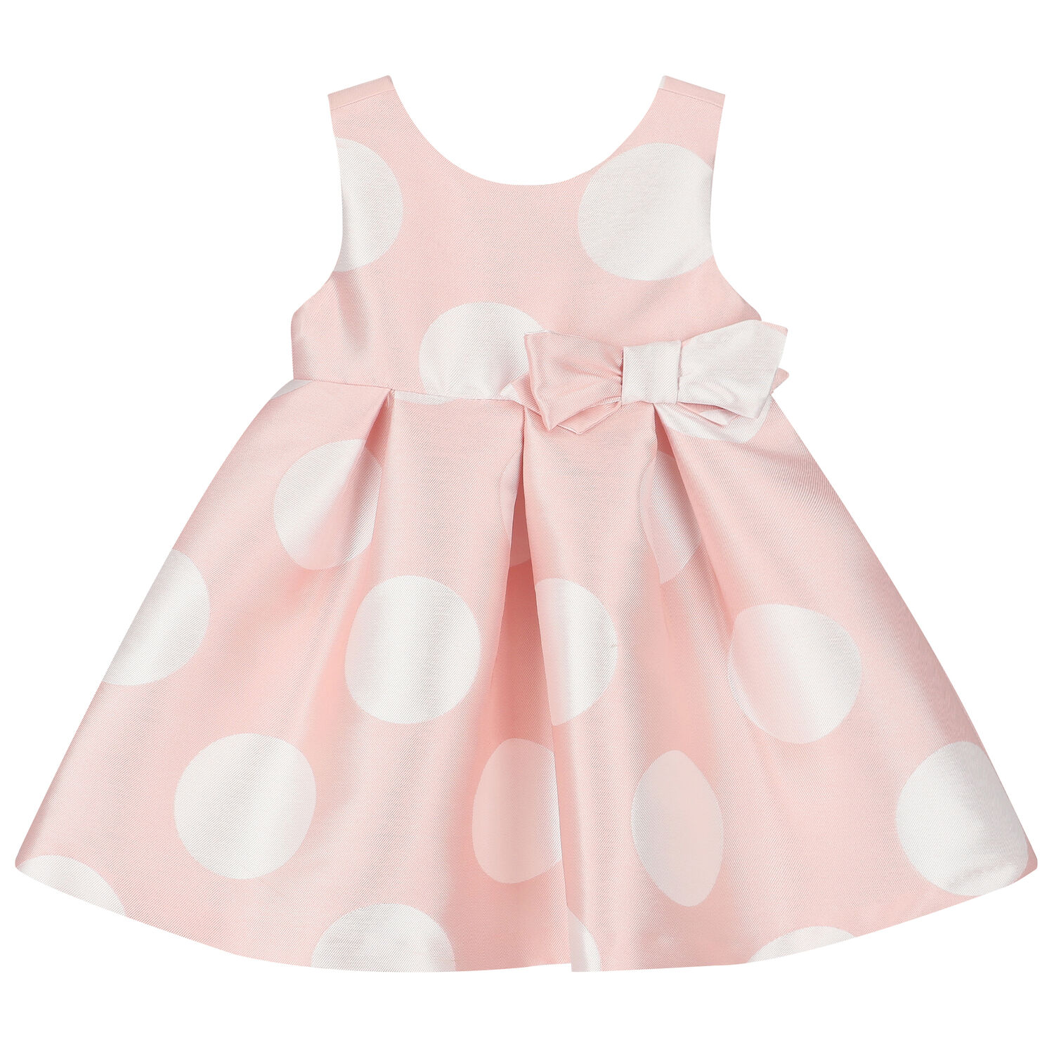 Younger Girls Polka Dots Pink Dress, 1, hi-res image number null