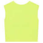 تيشيرت بنات بطبعة باللون الأصفر, 1, hi-res