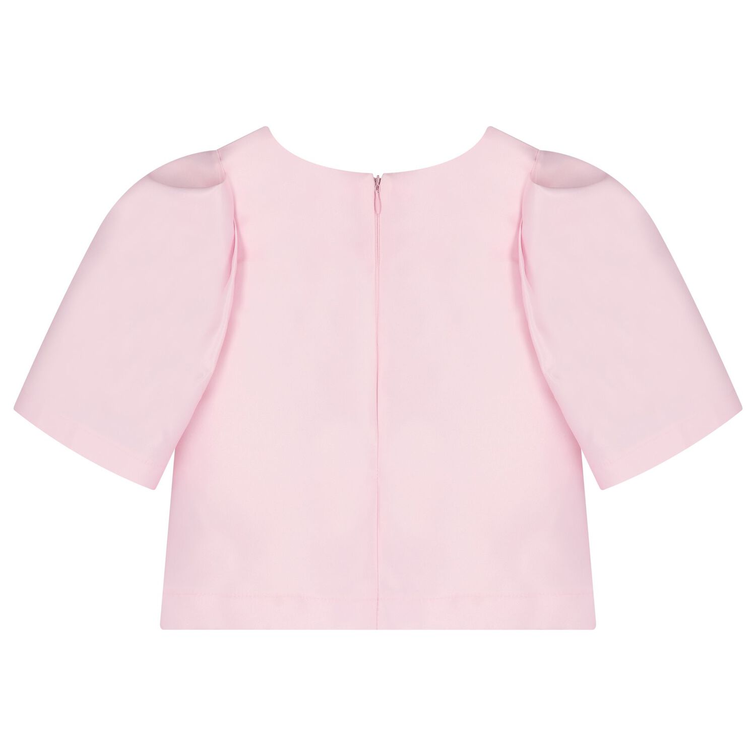 طقم تنورة ساتان مزين بالزهور باللون الوردي  للبنات, 1, hi-res