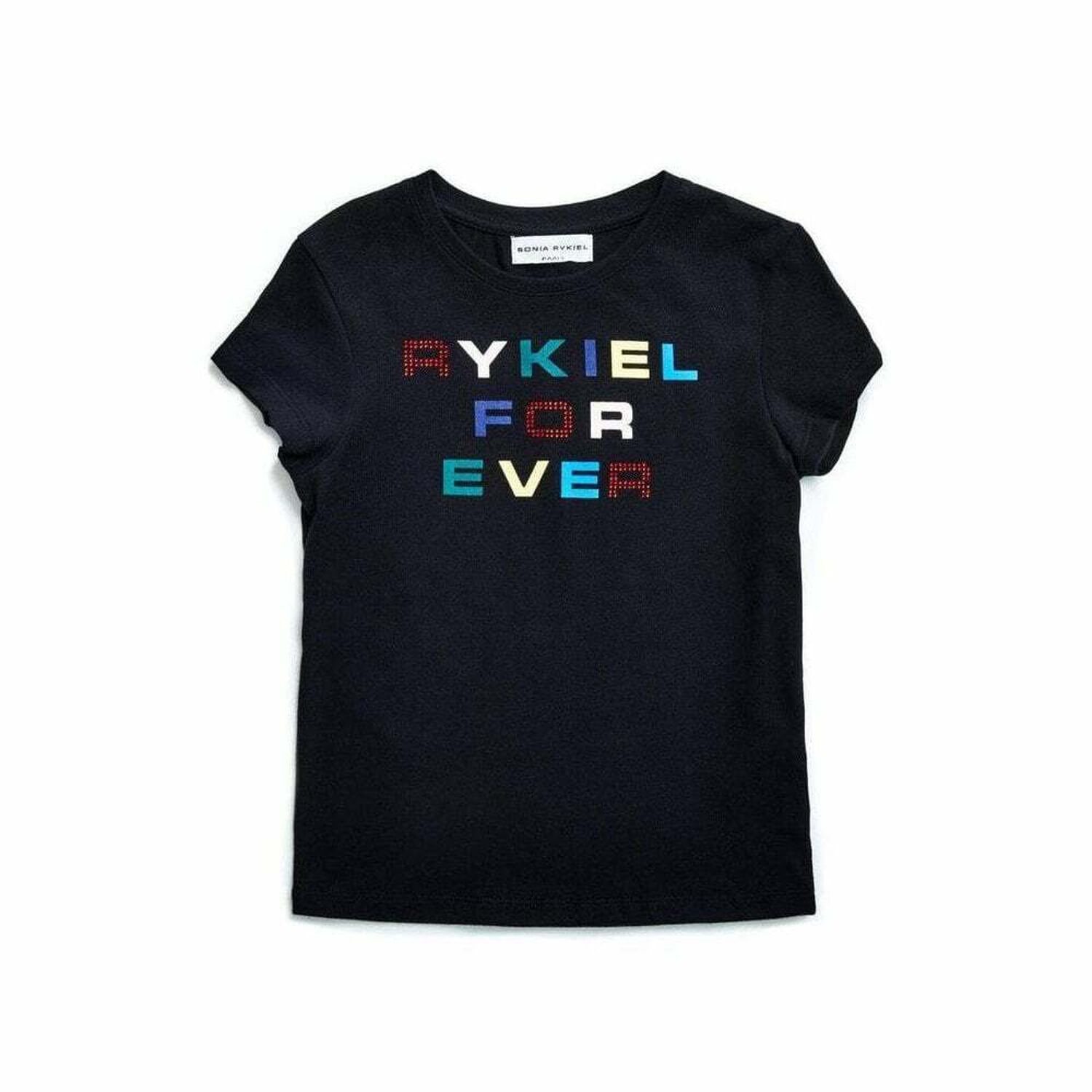 Girls Clay Black Logo Top, 1, hi-res image number null
