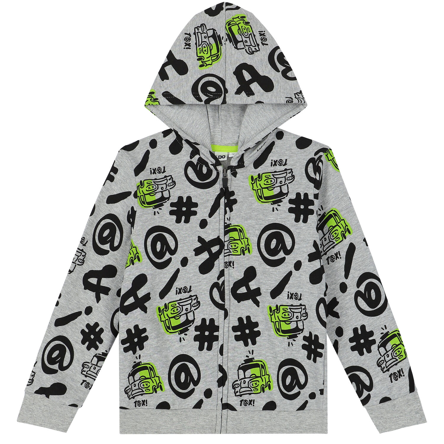 بدلة رياضية باللون الرمادي والأسود للأولاد, 1, hi-res