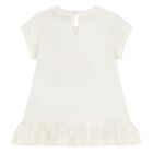 Younger Girls White & Pink Leggings Set, 1, hi-res