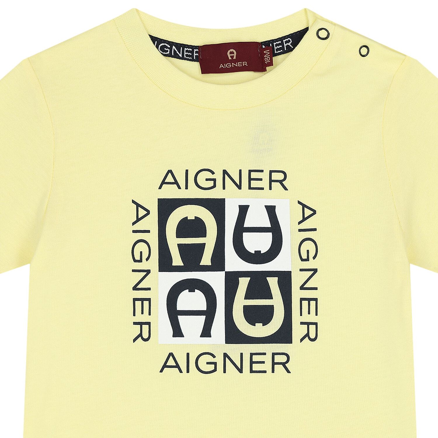 Younger Boys Yellow Logo T-Shirt, 2, hi-res image number null