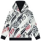 توب اولاد هودى بالشعار باللون الابيض و الكحلى , 1, hi-res