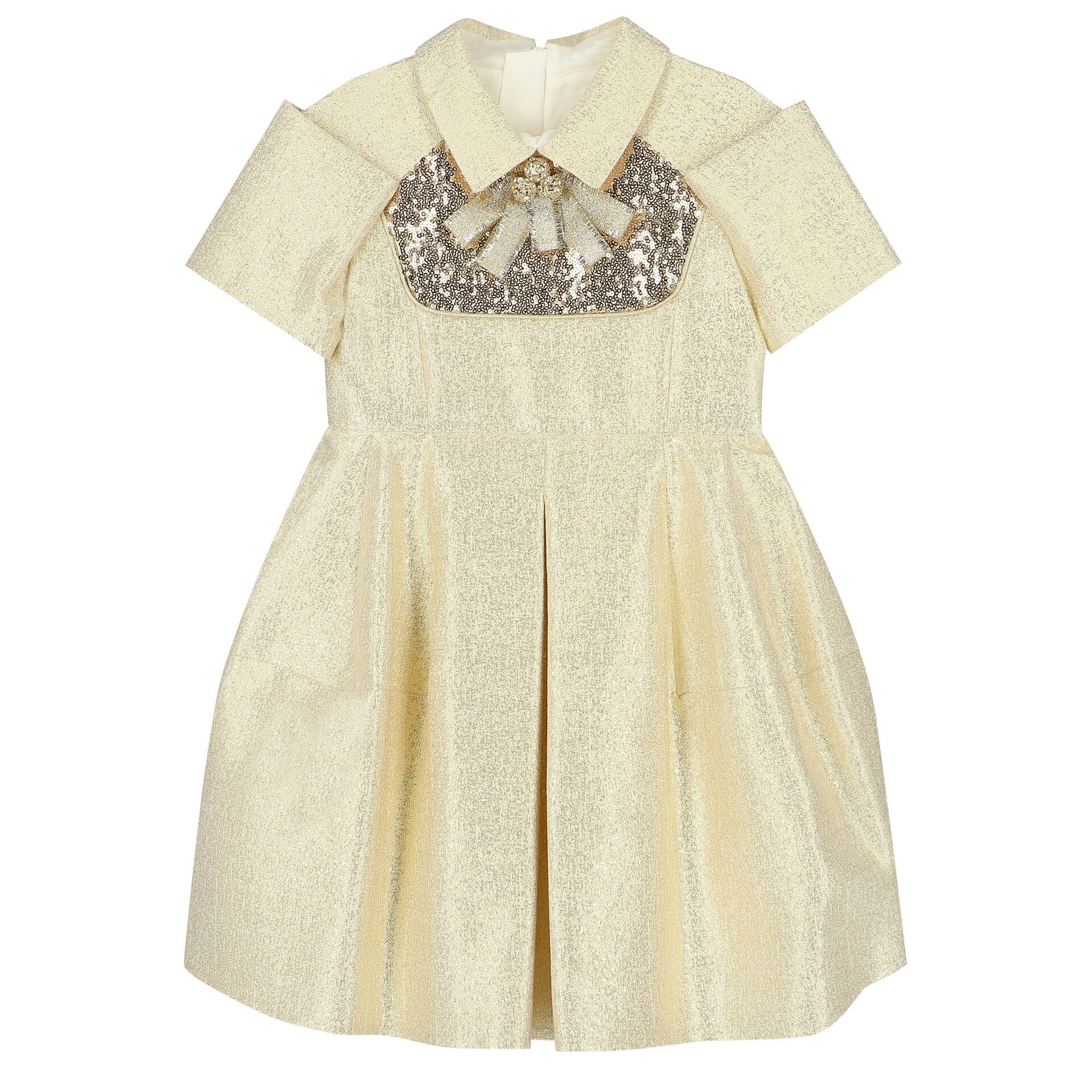 Girls store gold dress