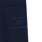 Girls Navy Logo Leggings, 1, hi-res