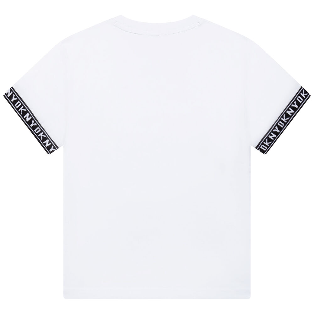 DKNY Boys White Logo T-Shirt