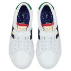 حذاء رياضى أولاد بالشعار باللون الأبيض والكحلى, 1, hi-res