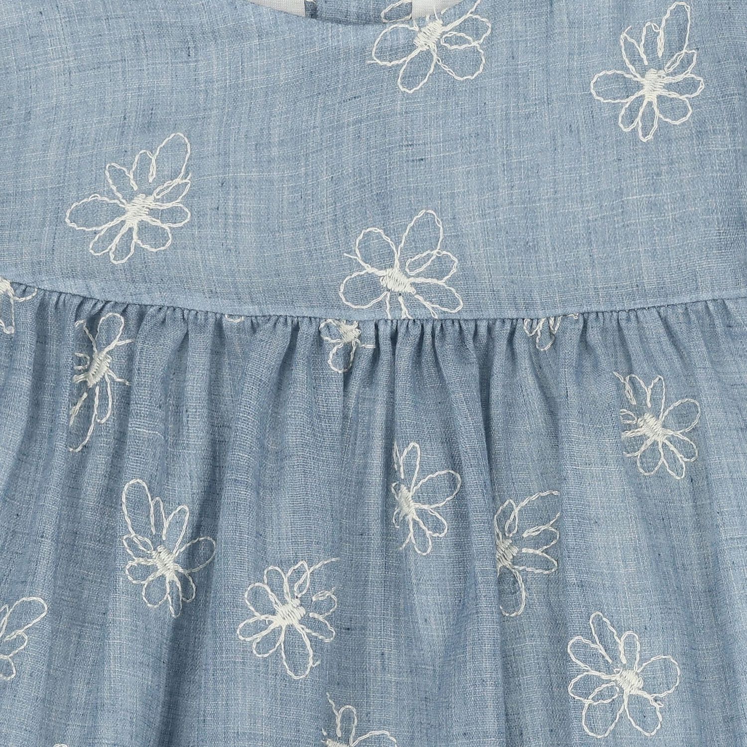 Baby Girls Blue Floral Dress Set, 1, hi-res