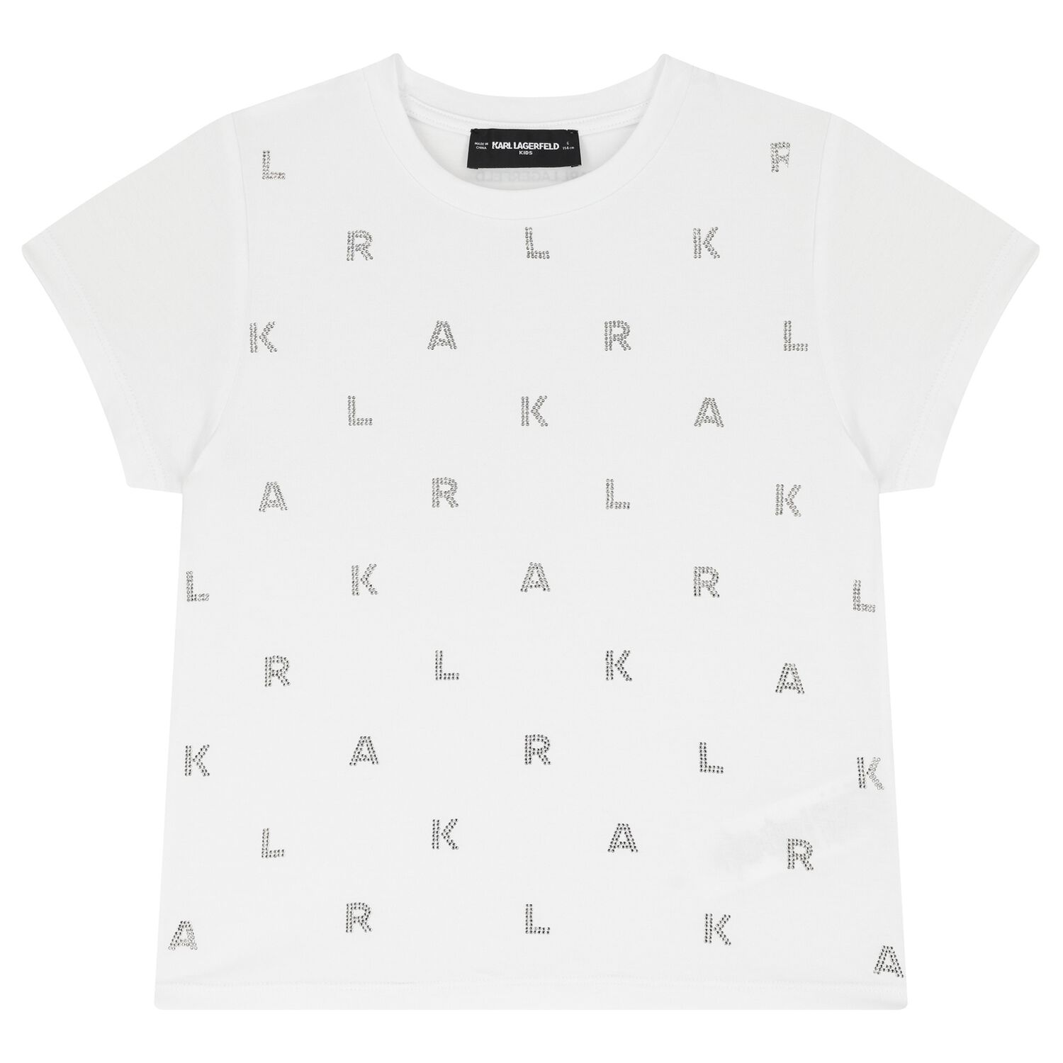 تي شيرت بنات بالشعار باللون  الأبيض, 1, hi-res image number null