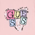 توب بنات باكمام طويله بالشعار باللون الوردى , 2, hi-res