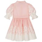 Girls Pink & White Floral Dress, 1, hi-res