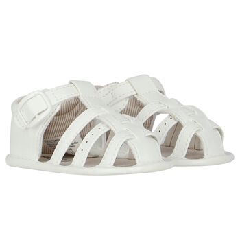 Baby Boys White Sandals