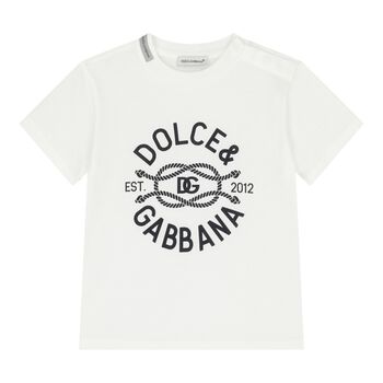 Baby Boys White Logo T-Shirt